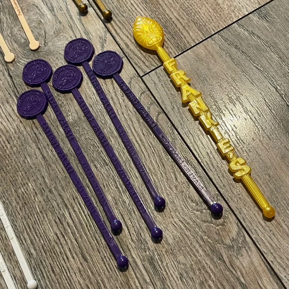 75 Vintage Las Vegas Casino Cocktail Swizzle Sticks Stirrers Caesars Maxim Tiki